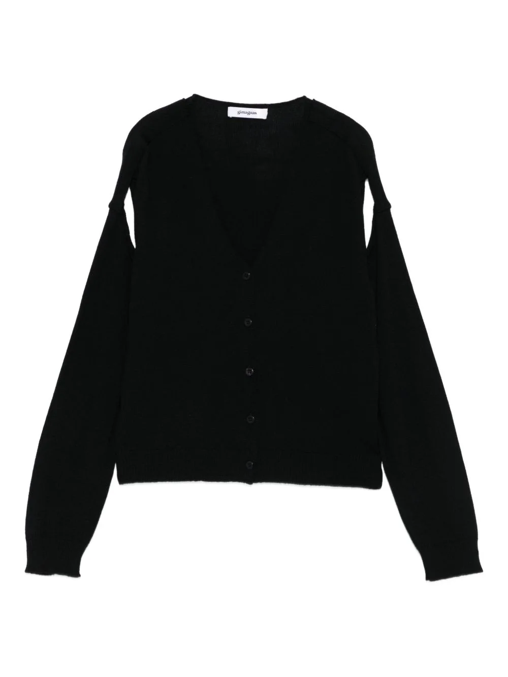 button-front split-sleeve cardigan - 1