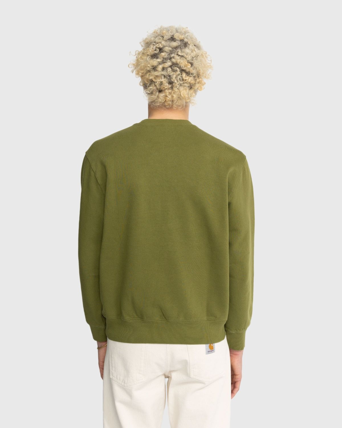 Carhartt WIP – Pocket Sweatshirt Garment Washed Kiwi Green - 3