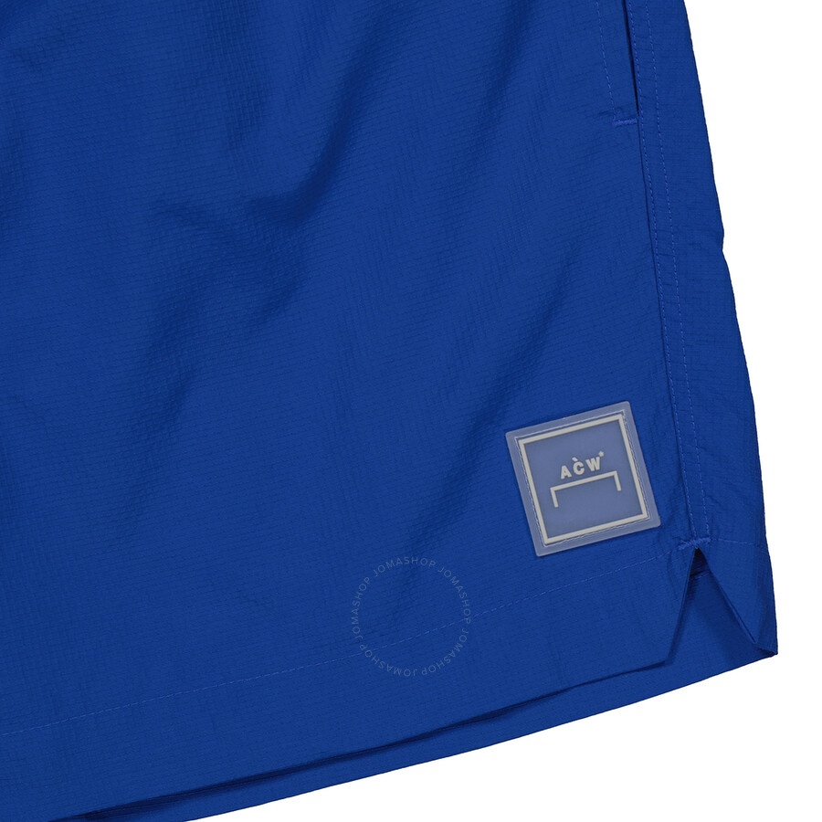 A Cold Wall Men's Volt Blue Essential Logo Patch Swim Shorts - 7