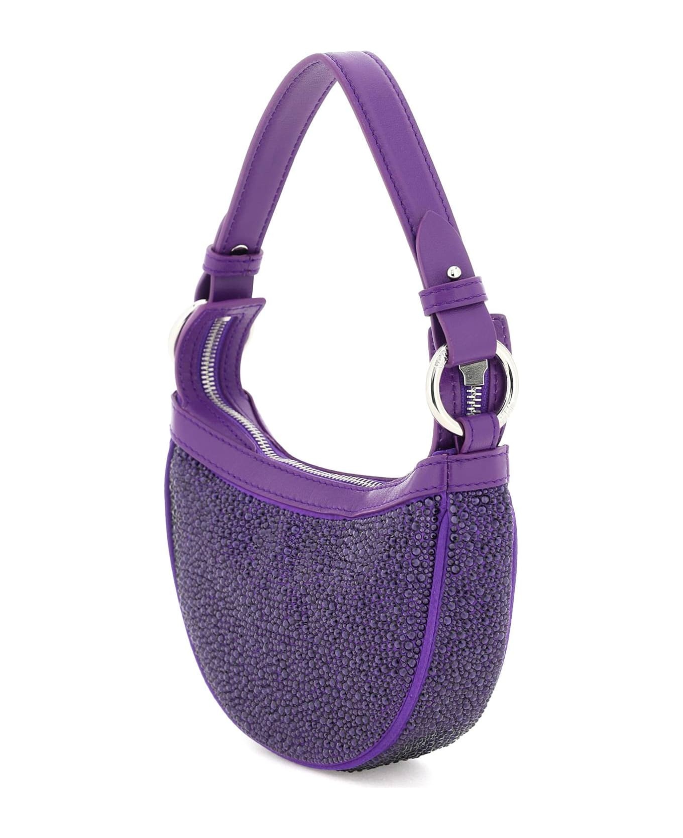 Mini Hobo Bag With Crystals - 2