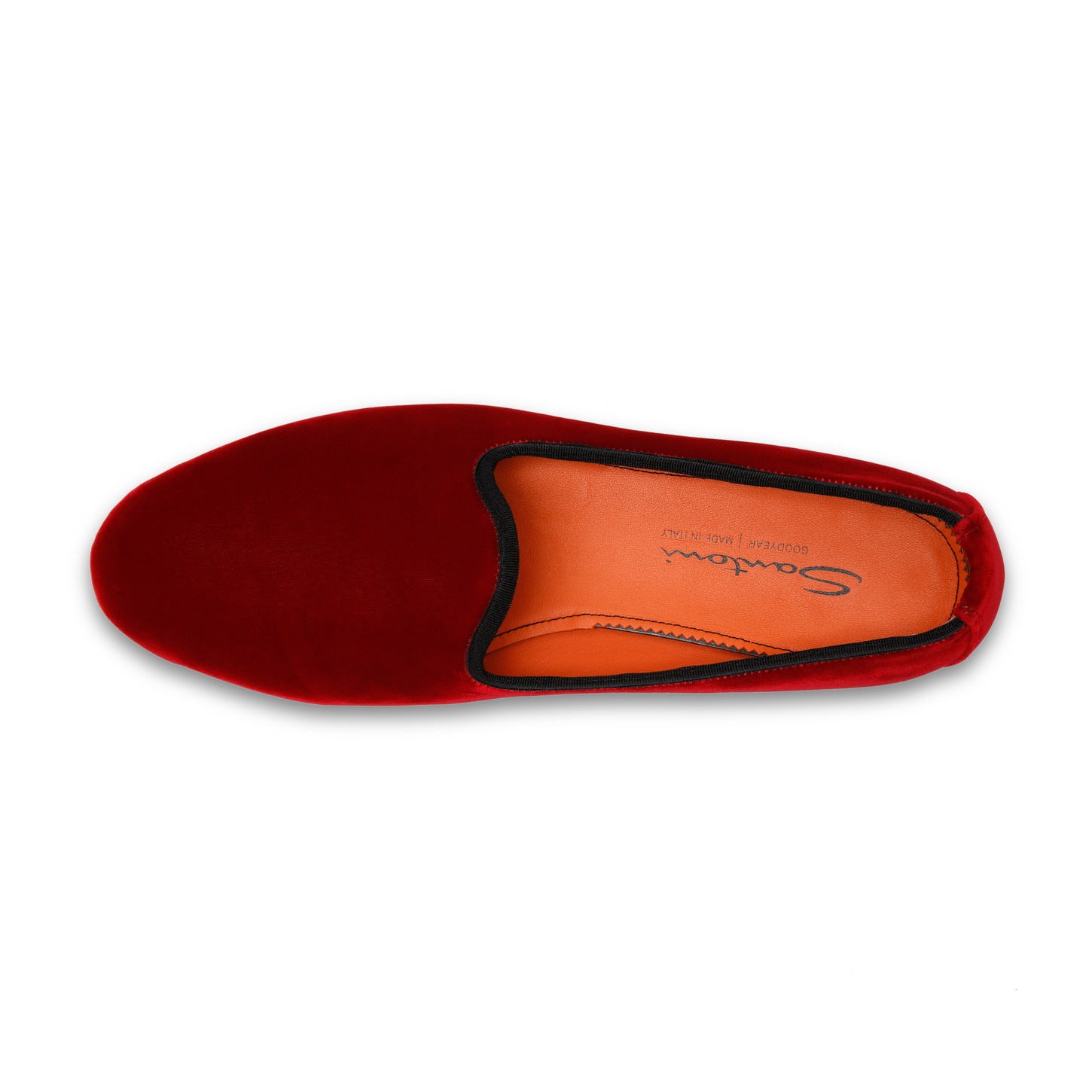 Men's red velvet Andrea loafer - 5