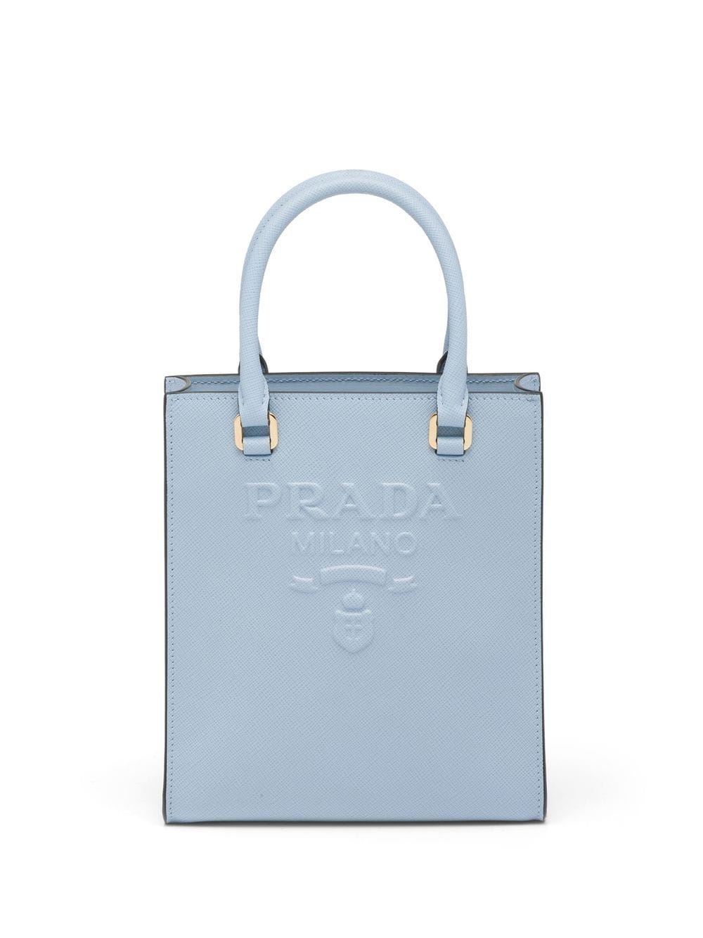 logo-embossed tote bag - 1