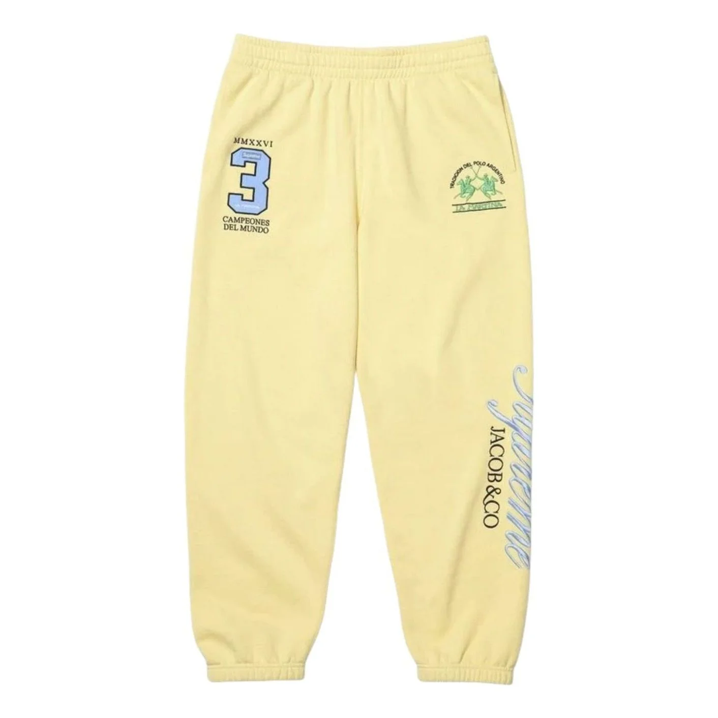 Supreme x La Martina SS26 Sweatpant 'Yellow' SUP-SS26-315-YLW - 1