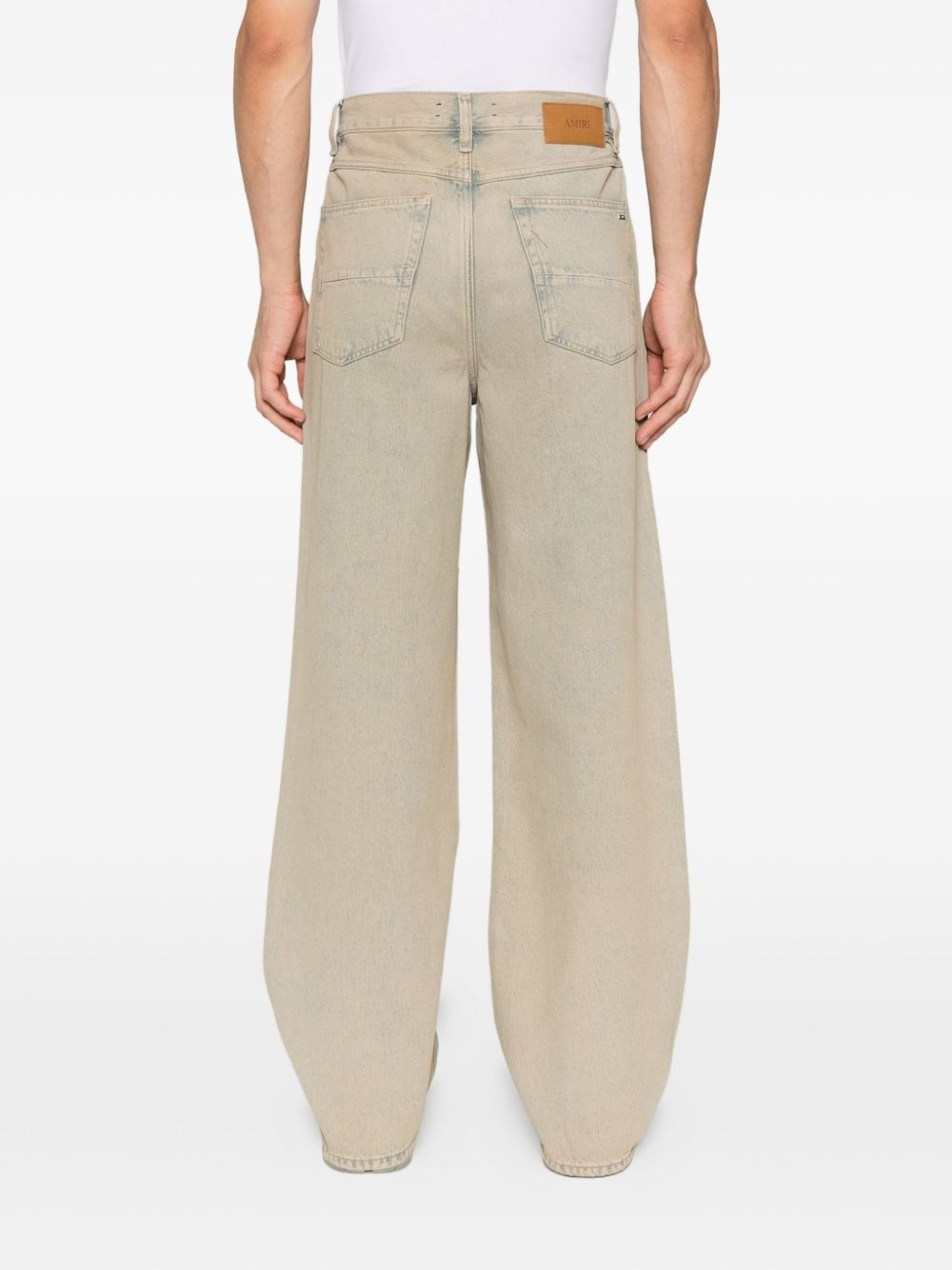 faded denim jeans - 4