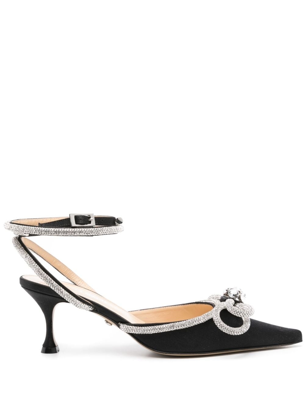 65mm crystal-embellished pumps - 1