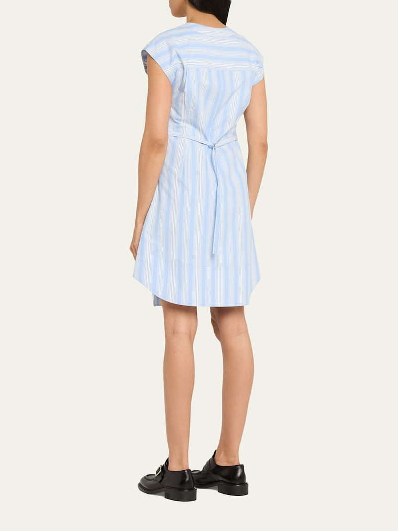 Stripe Cap-Sleeve Shift Dress 3