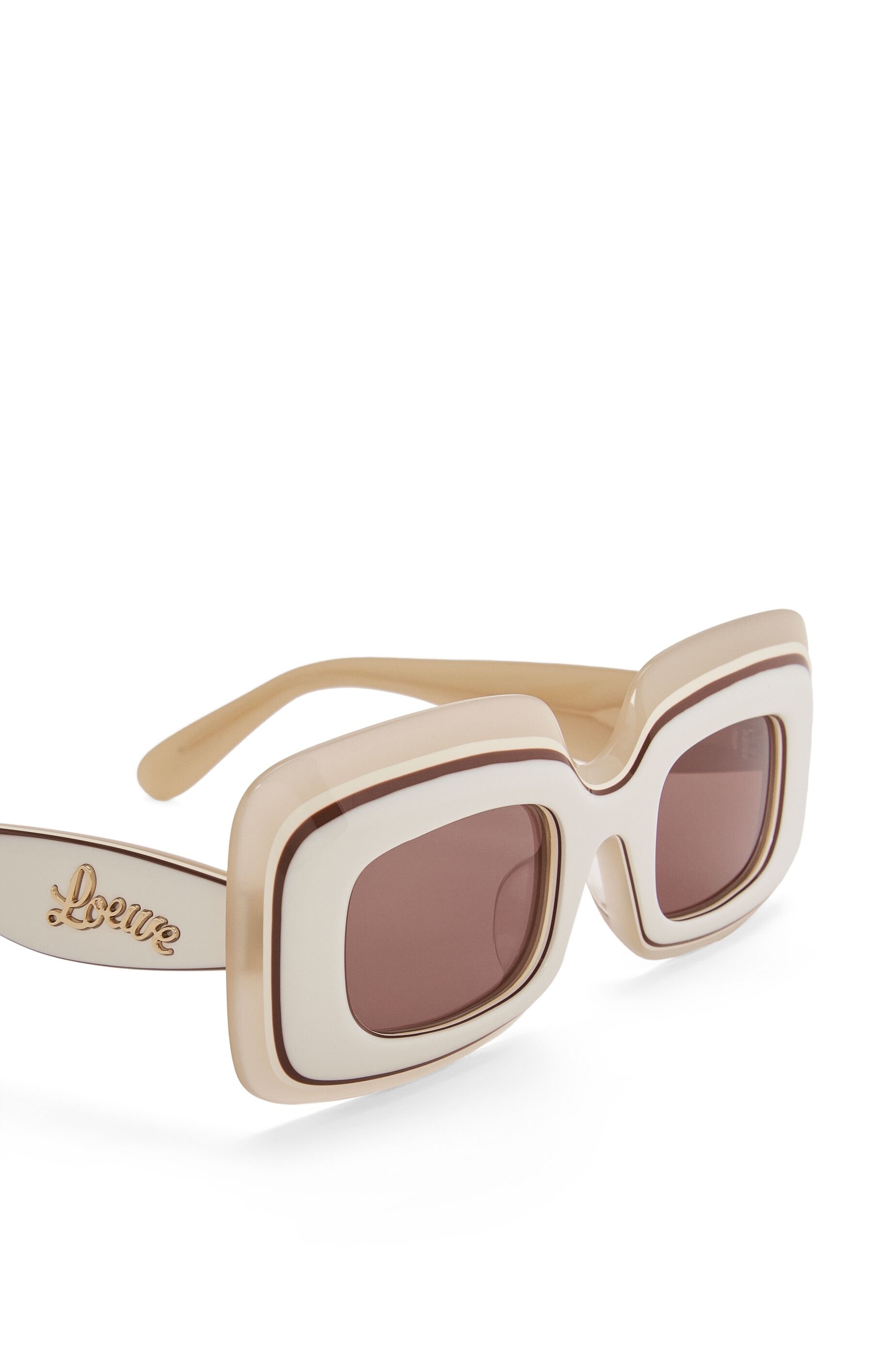 Multilayer Rectangular sunglasses in acetate - 4
