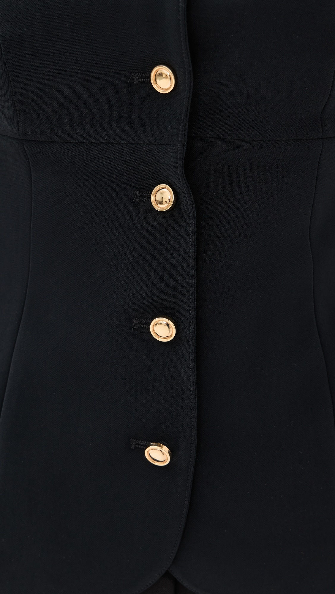 Square Neck Button Front Top - 5
