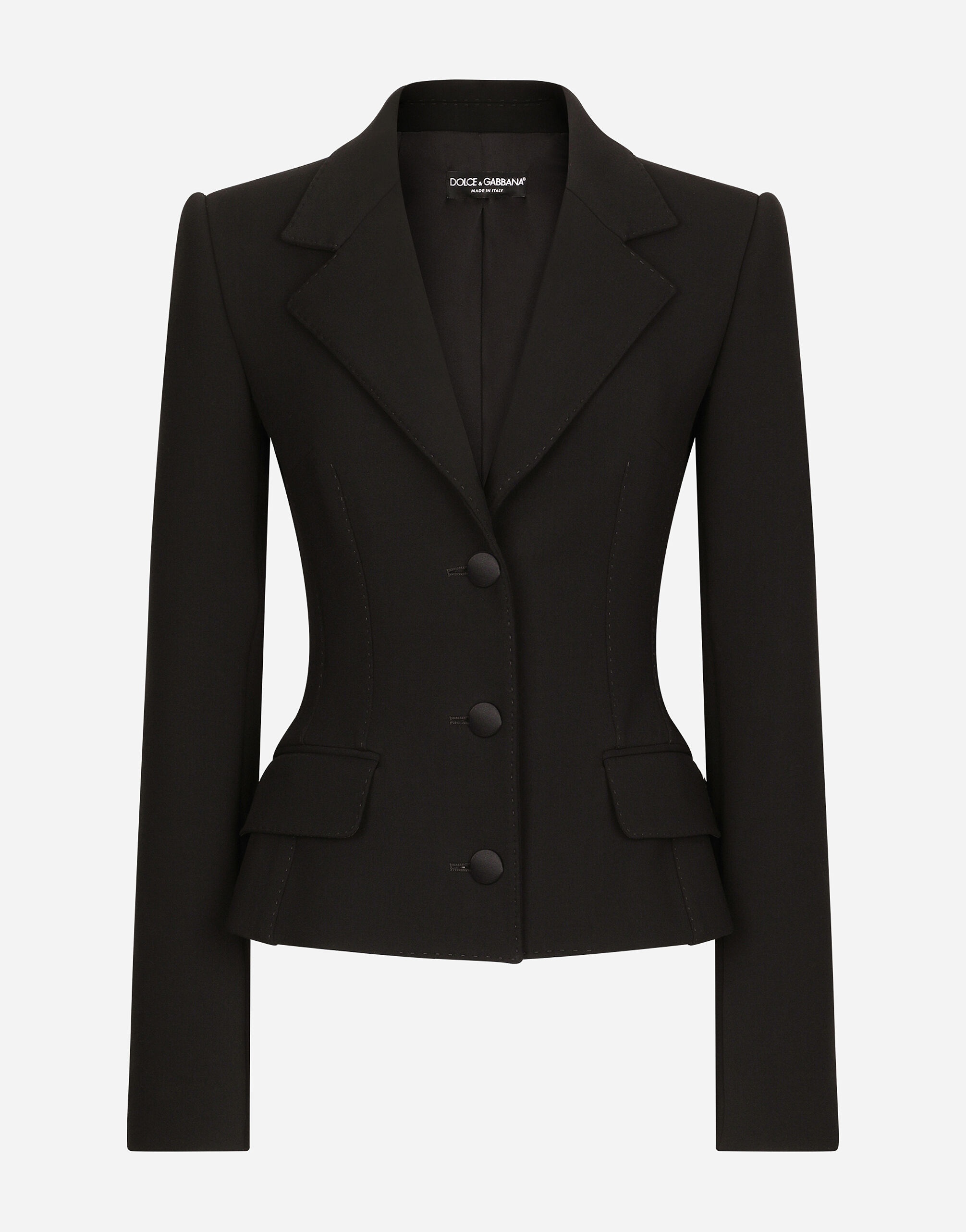 Single-breasted wool Dolce jacket - 1