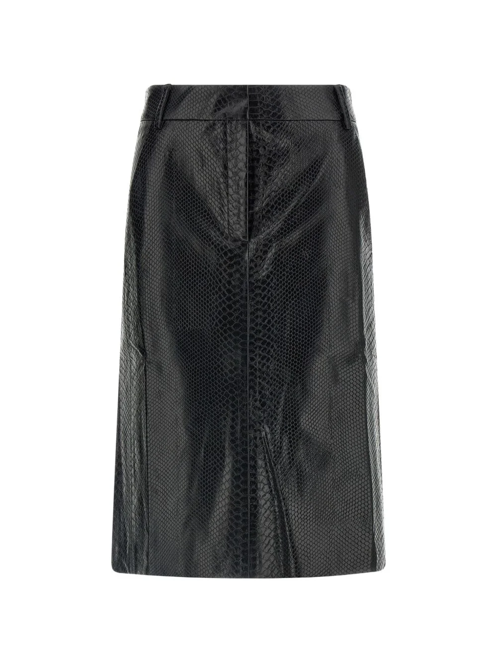 New Xania snake-effect midi skirt - 1