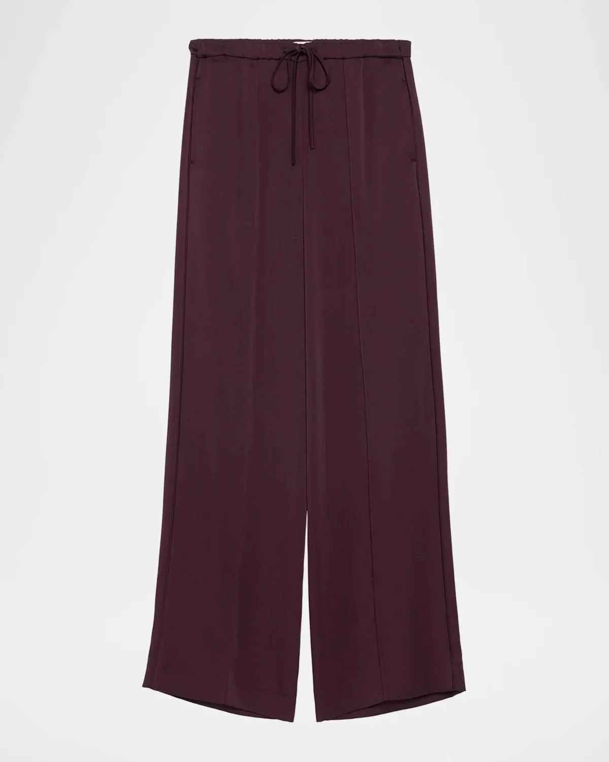 Mid-Rise Tailored Drawstring Pants - 1