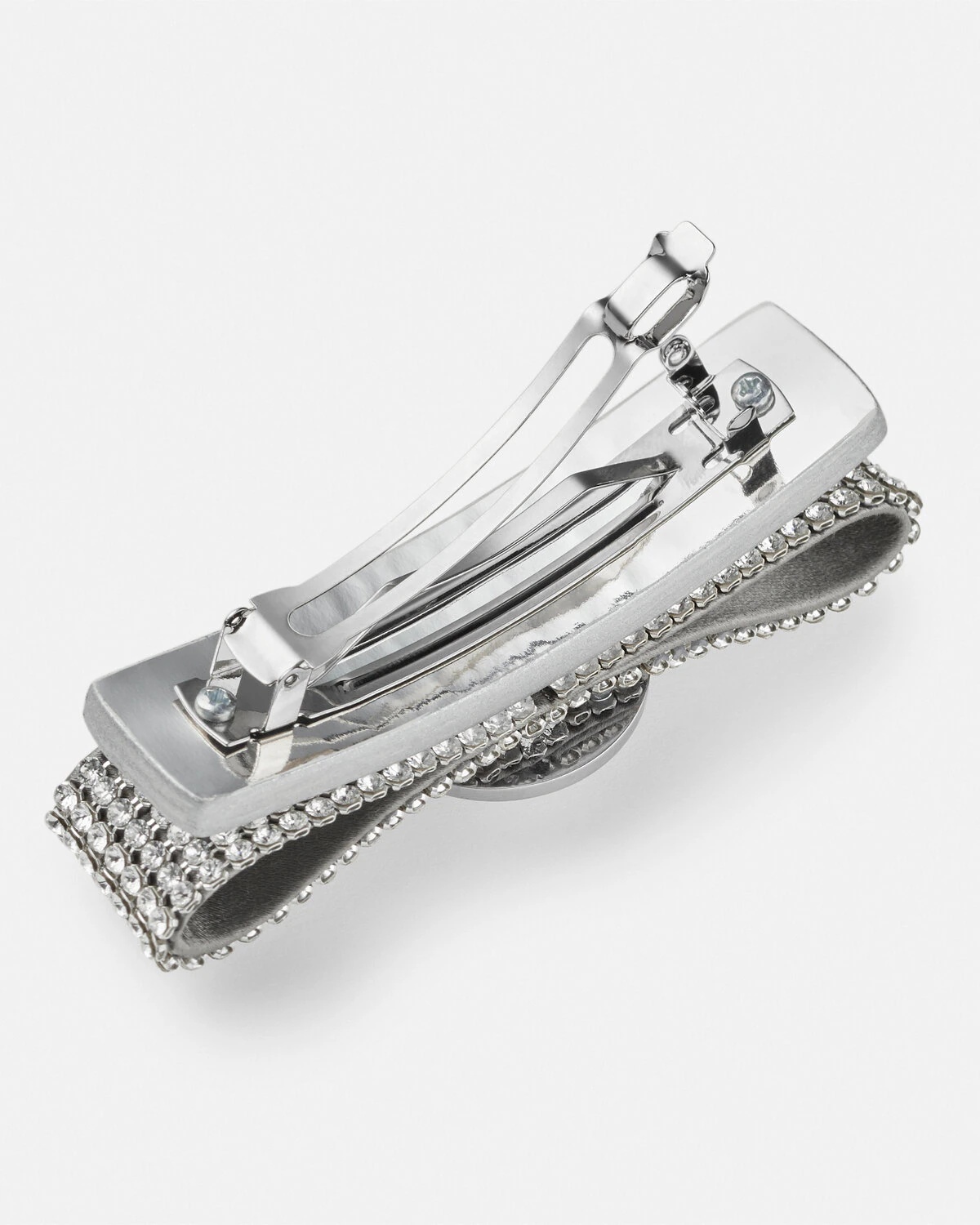 Right Metal Mesh Gianni Ribbon Hair Clip - 2