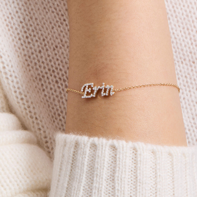 STONE AND STRAND Say My Name Diamond Bracelet outlook
