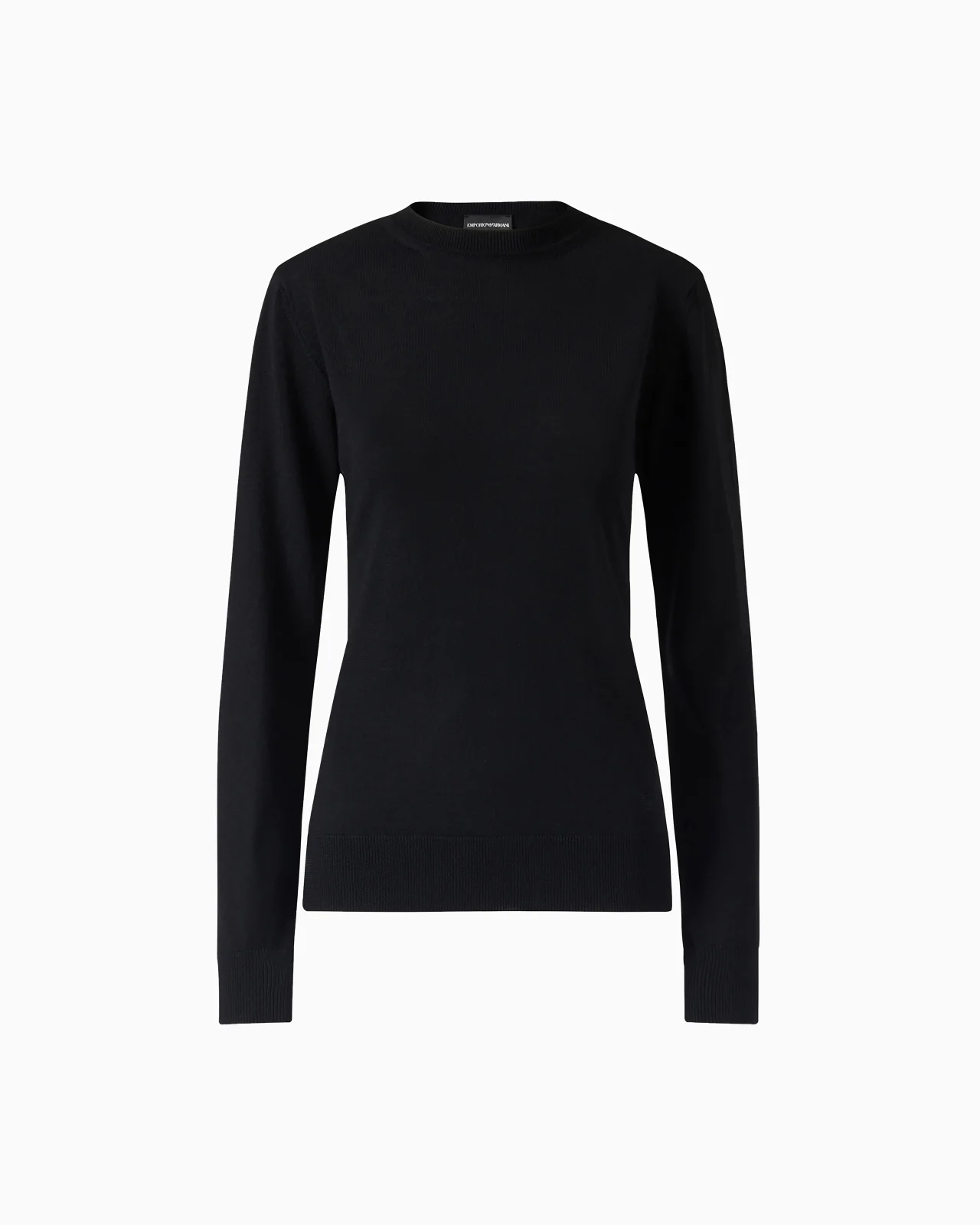 Crew-neck jumper in pure virgin wool - 1
