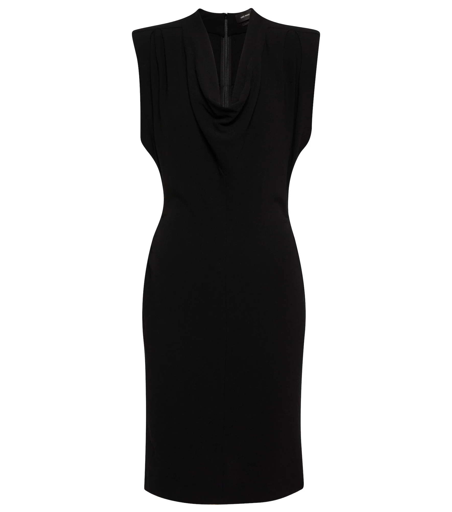 Rosemay cowl-neck cotton midi dress - 1