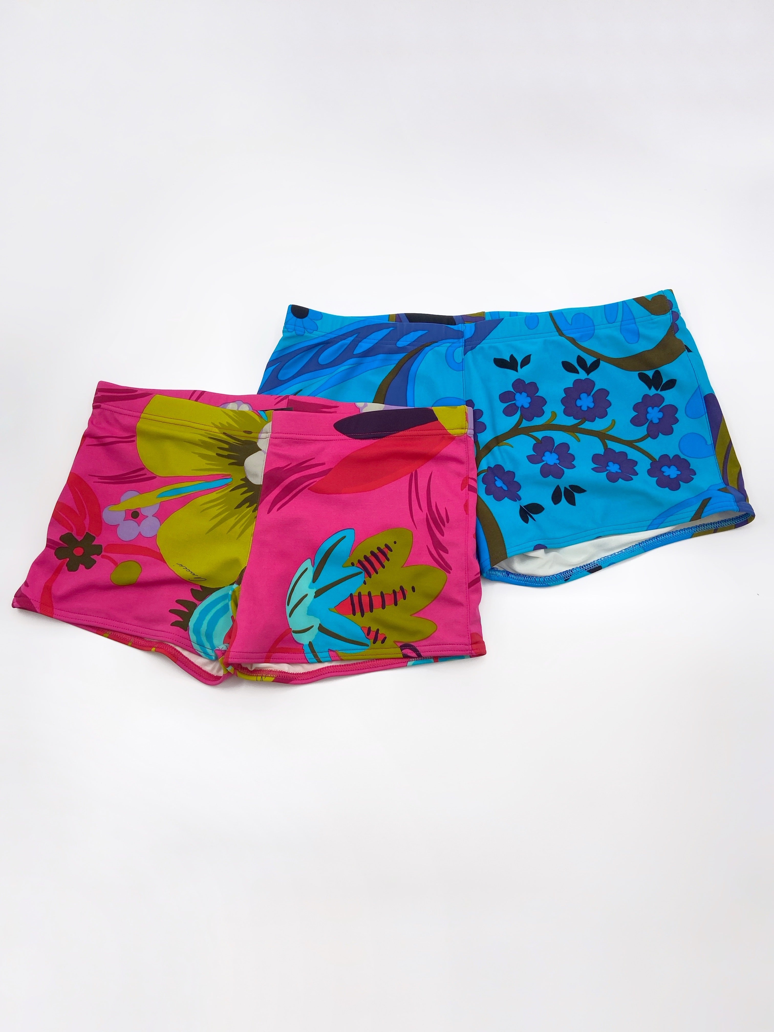 Gucci Spring 1999 Tom Ford Blue Floral Swimming Shorts Briefs S - 7