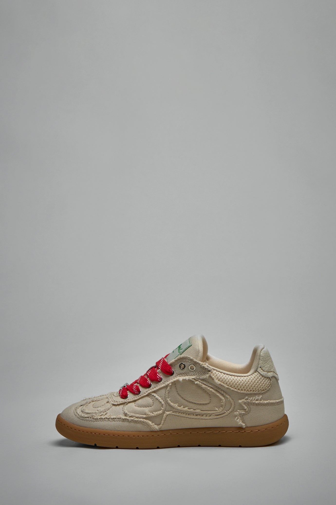 Canvas Raw Edge Sneakers - 3
