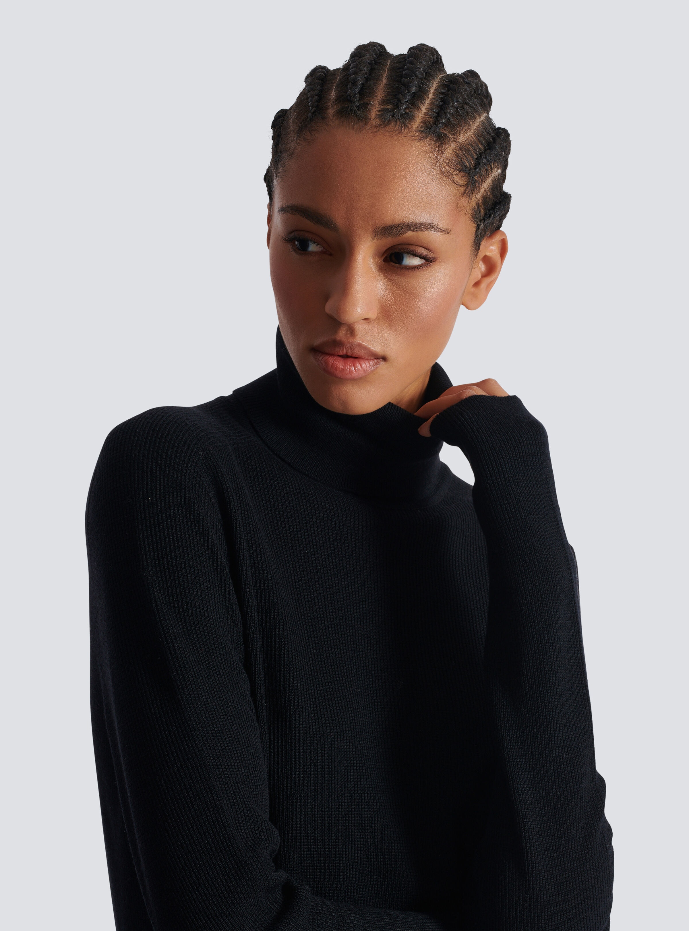 Knitted turtleneck jumper - 7