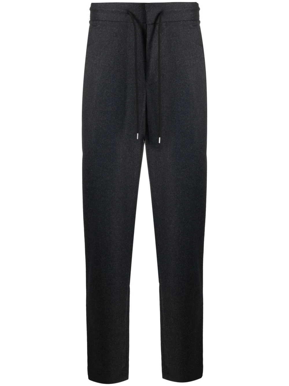 elastic-drawstring tapered trousers - 1