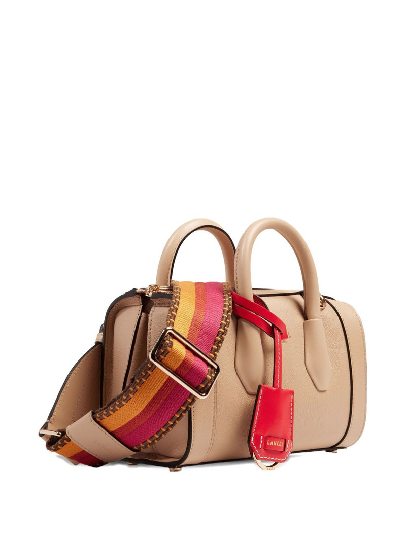 LANCEL leather top-handle bowling bag outlook