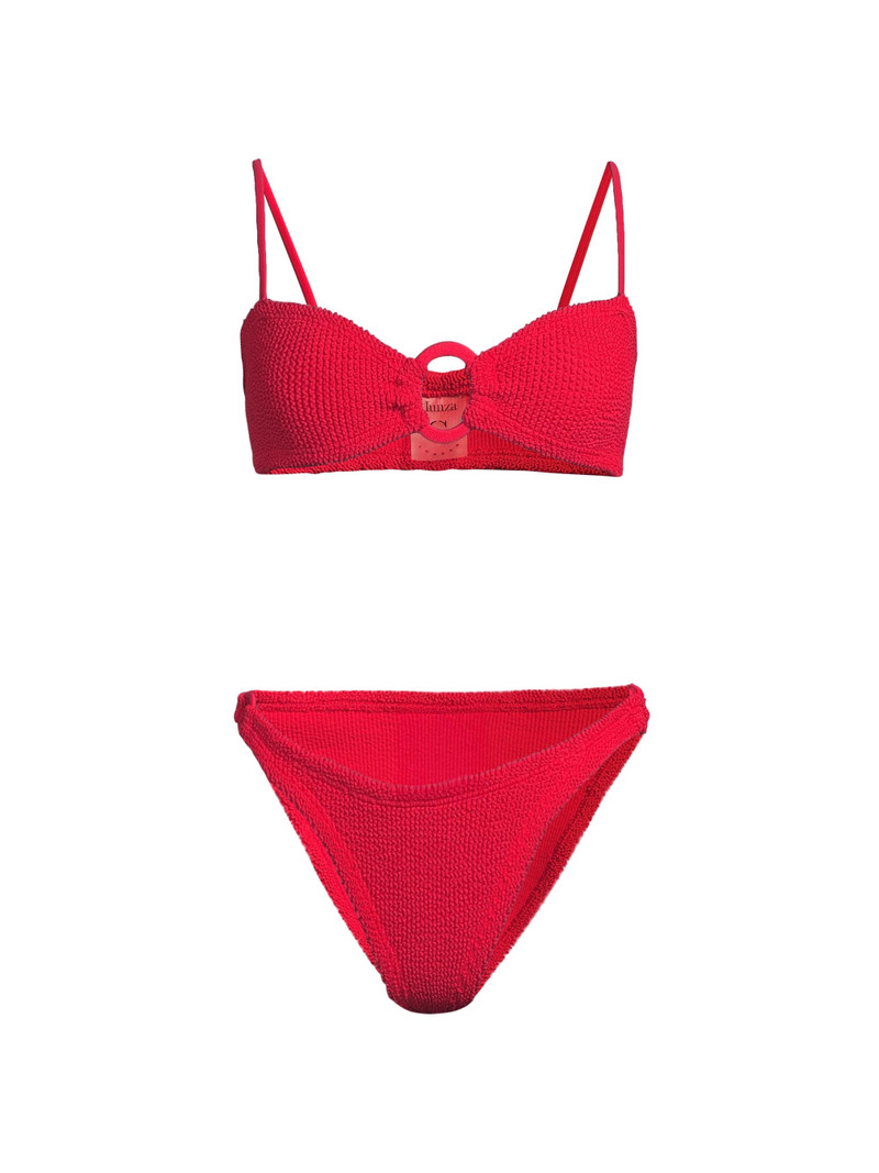 Women's Misty Textured Bikini - Red 1