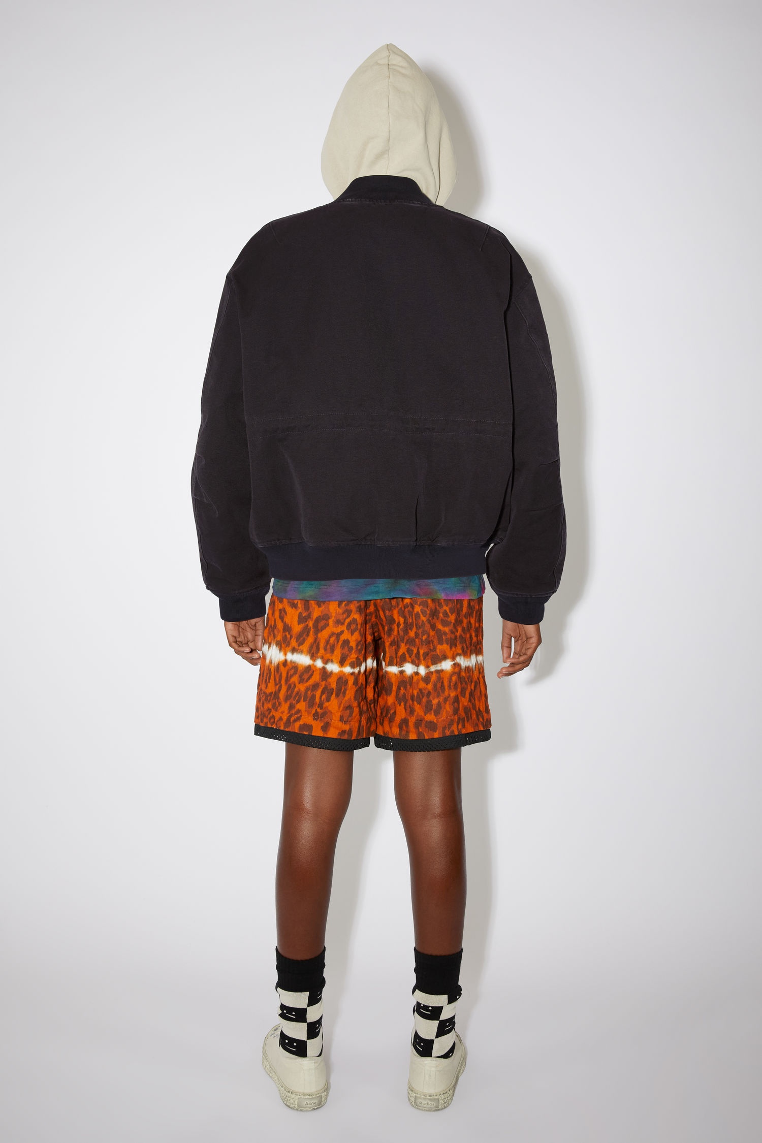 Cotton bomber jacket - Black - 3