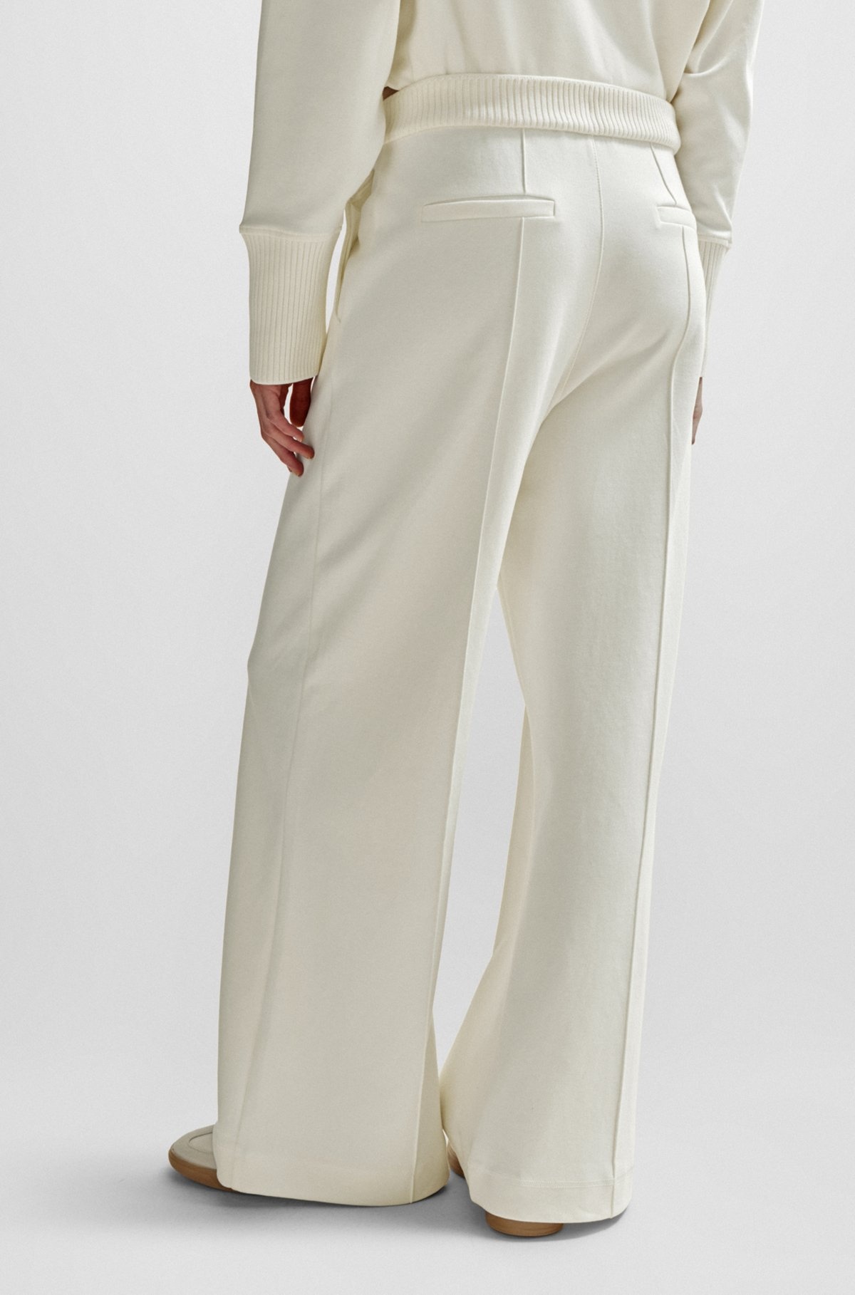 DRAWSTRING TROUSERS WITH TAPE TRIMS - 4