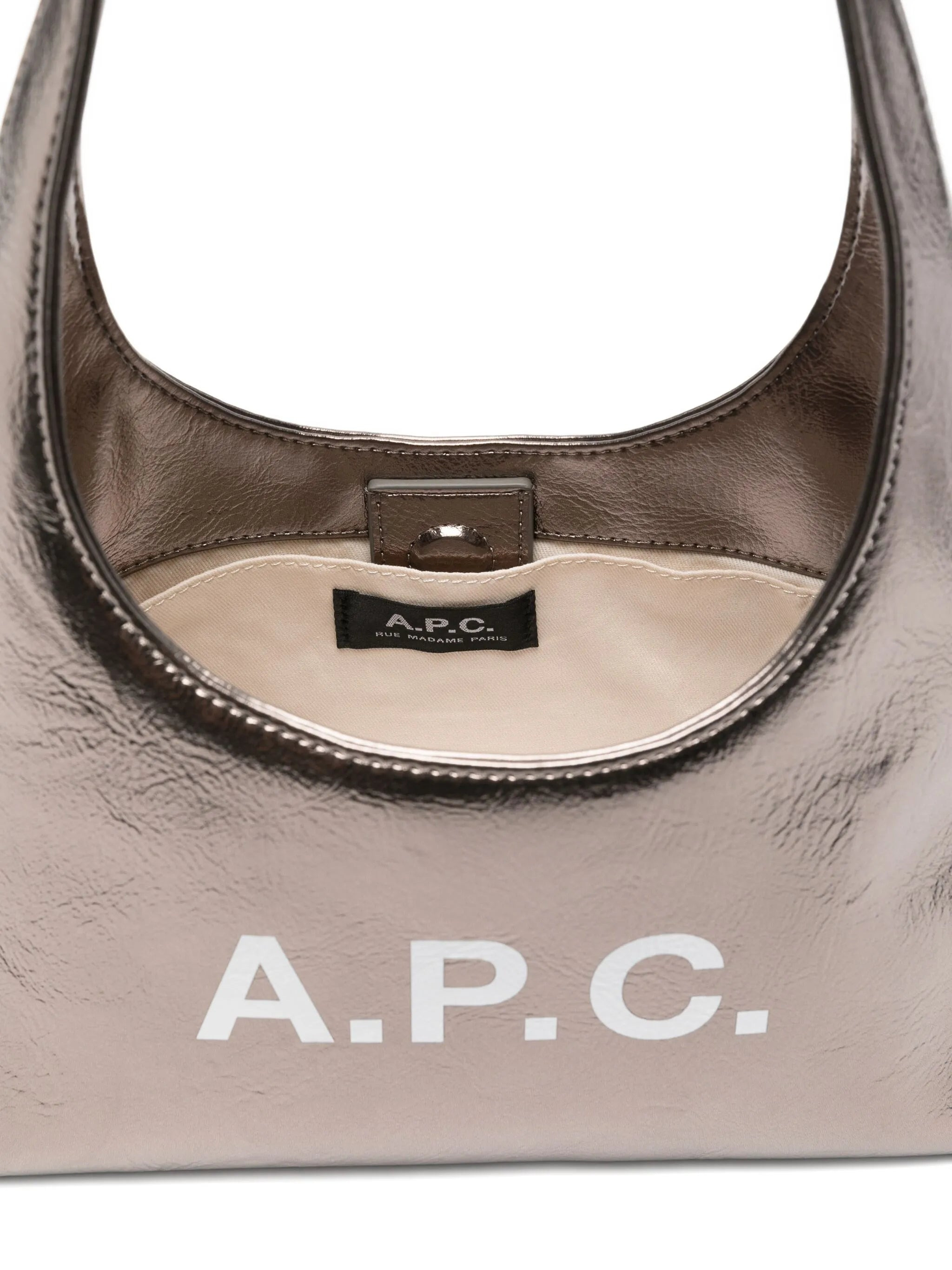 A.p.c. Small Metallic Logo Shoulder Bag - 4