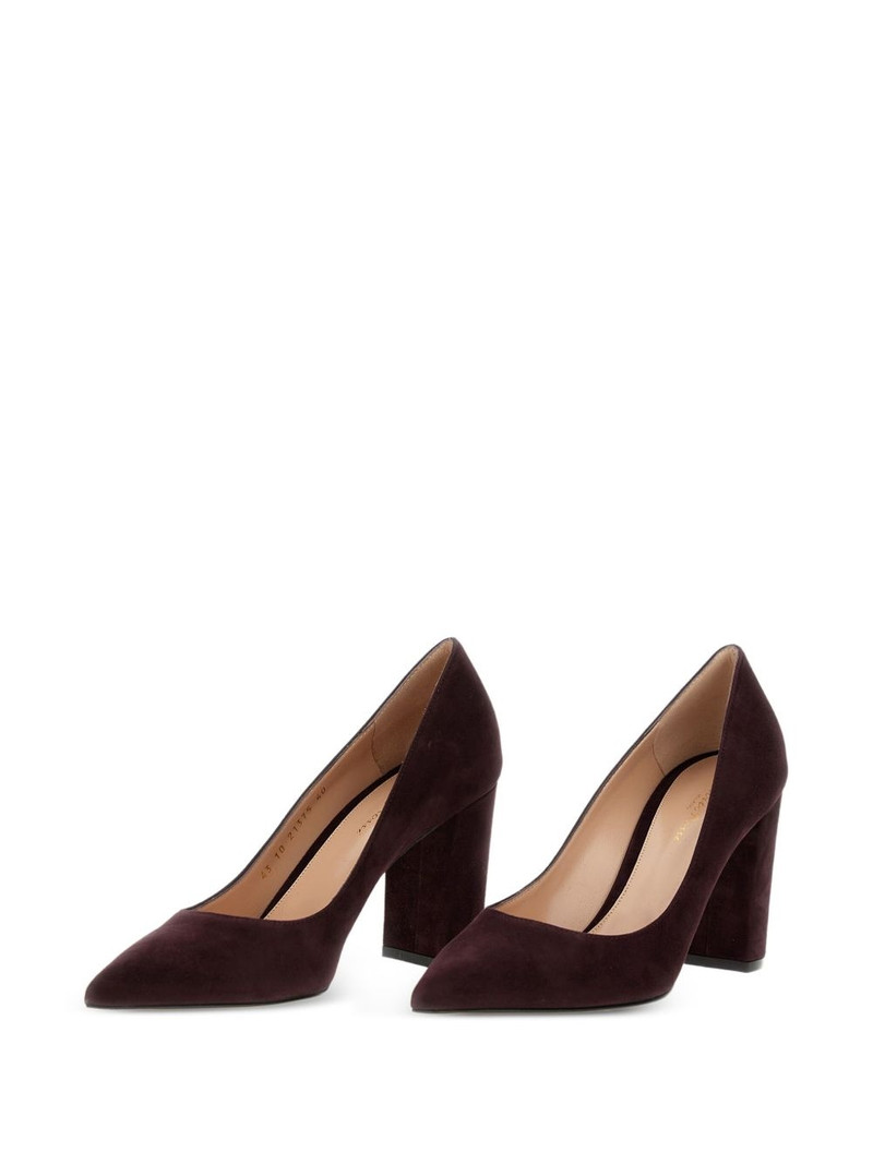 Gianvito Rossi 85mm suede pumps outlook