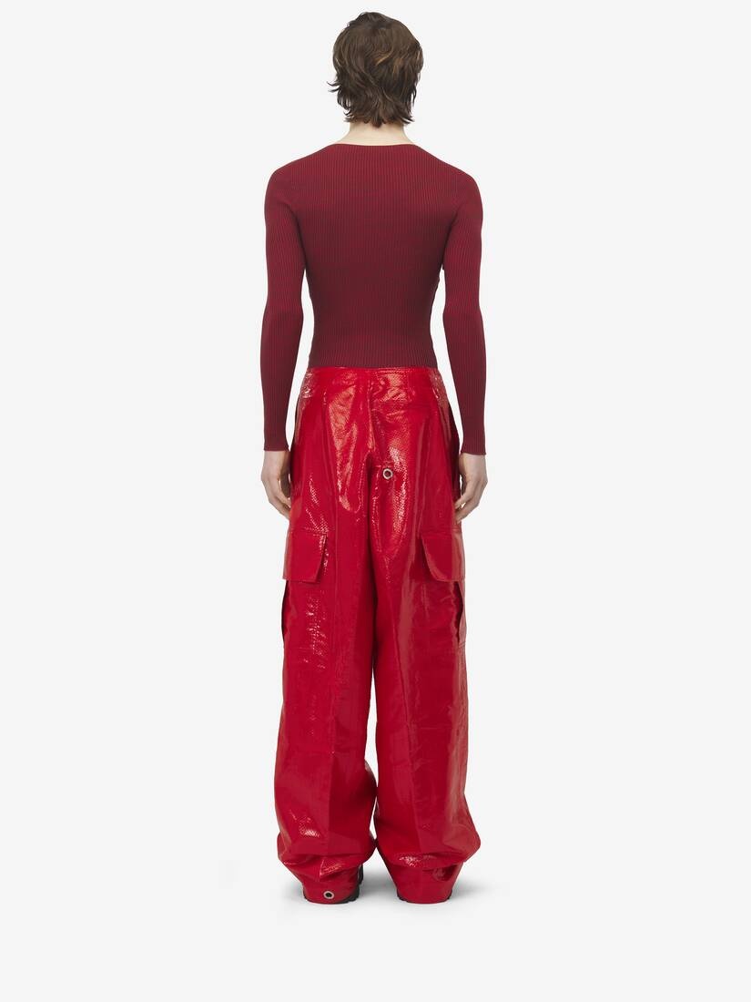 Low Rise Cargo Trousers - 4