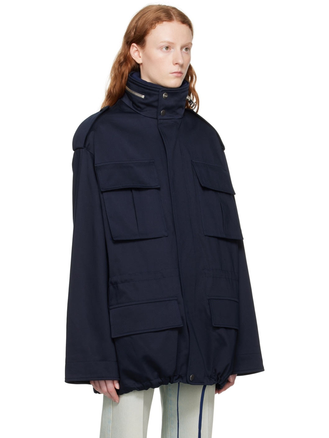 Navy Hooded Jacket - 2