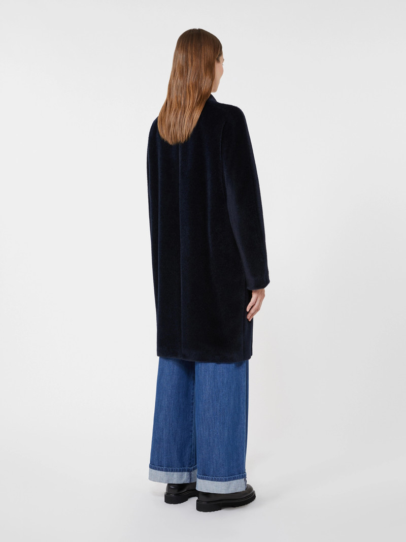 ROSETO Wool and alpaca midi coat - MIDNIGHTBLUE 4