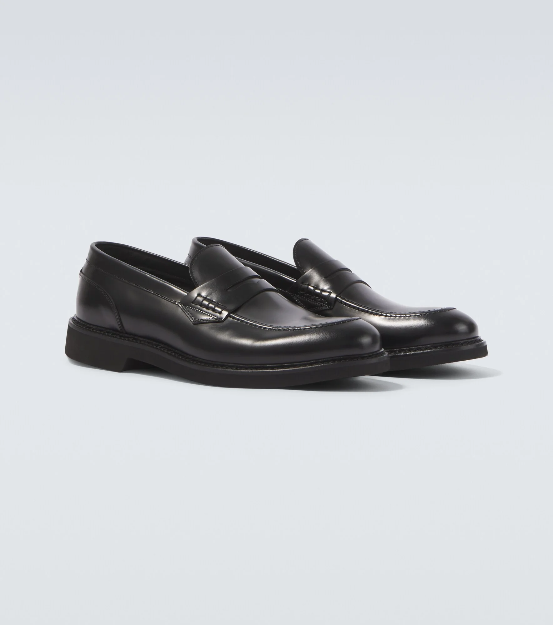 Leather penny loafers - 1