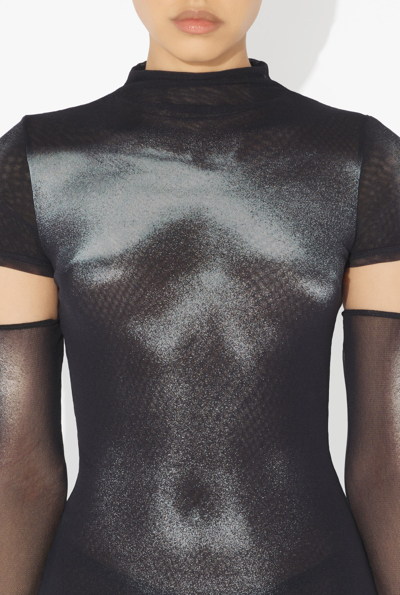 THE SHORT SILVER BODY DUST DRESS 4