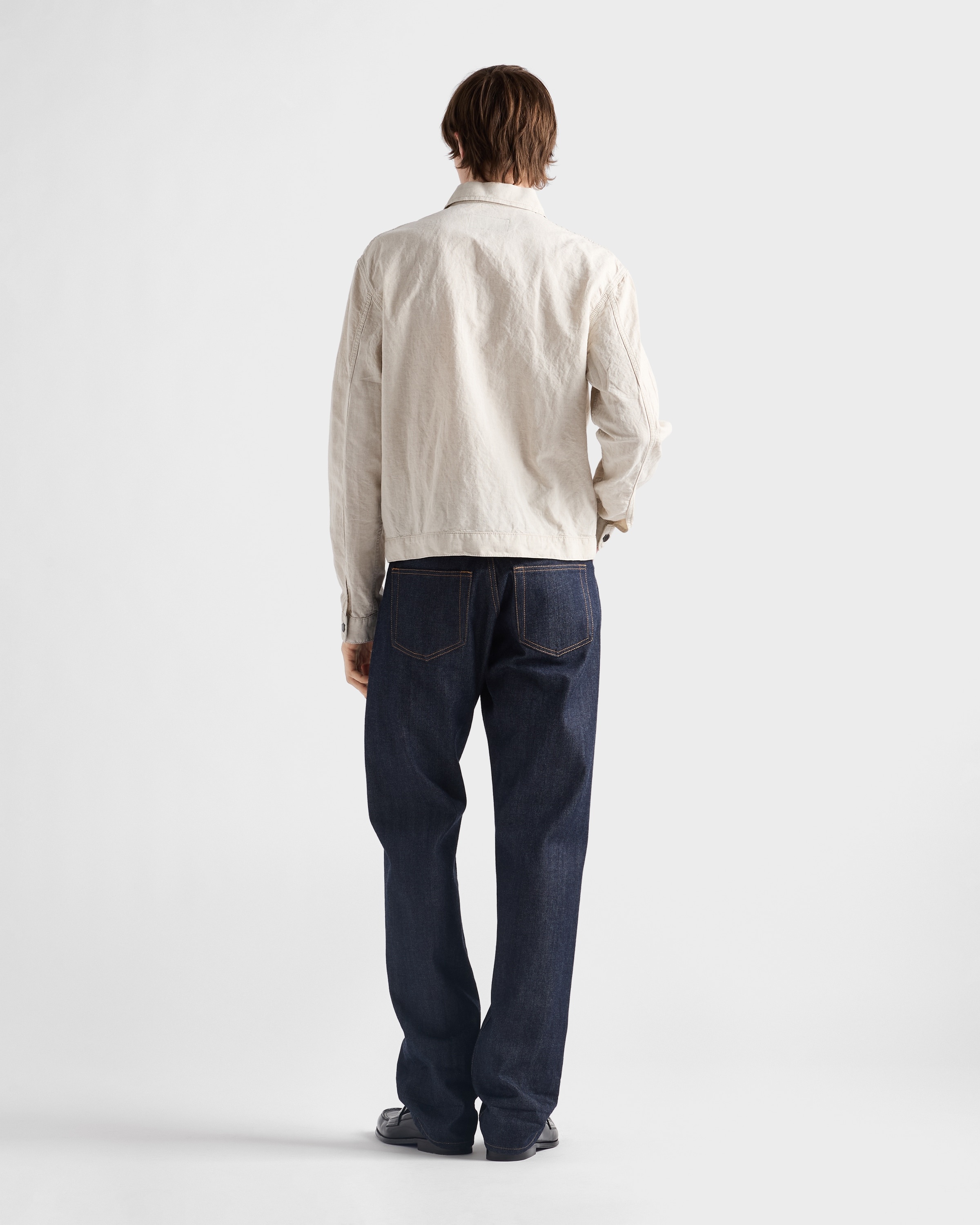 Chambray blouson jacket - 5
