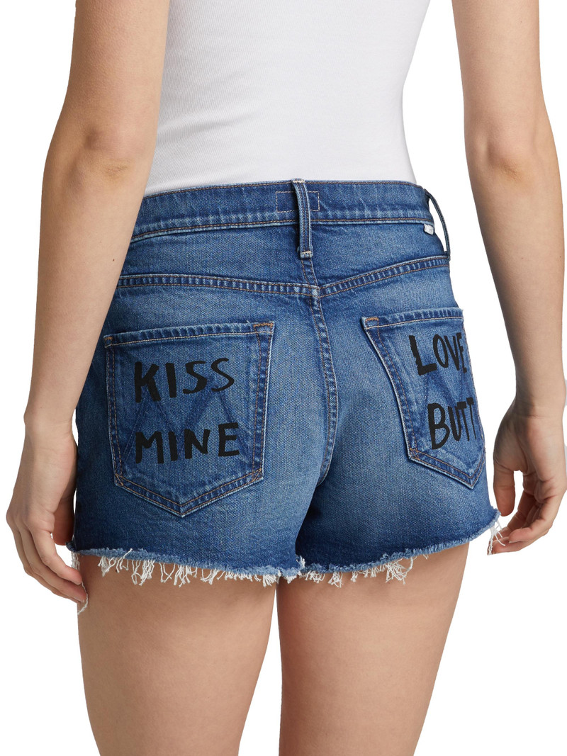 Women's The Dodger Fray Jean Shorts - Bunny Hop 5