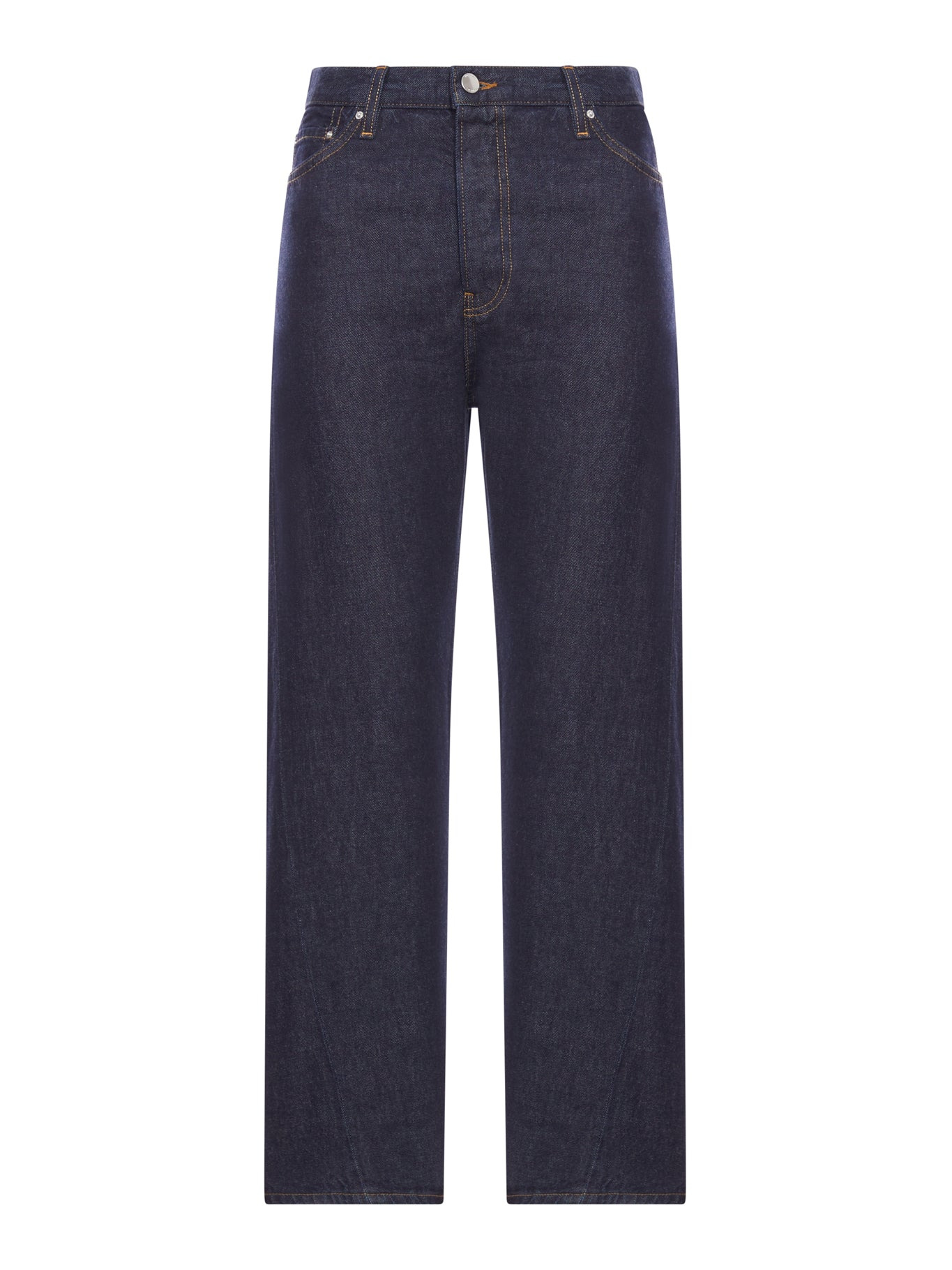 DEMIN JEANS WITH TWISTED SEAMS - 1