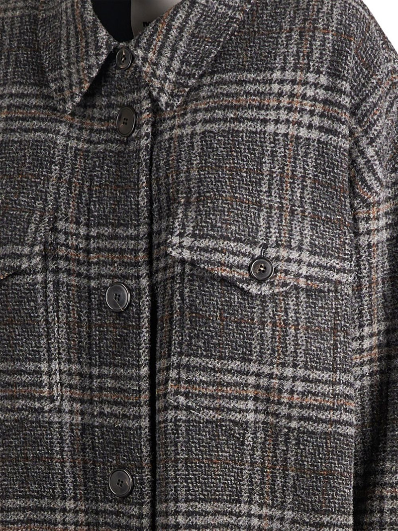 checked buttoned coat 3