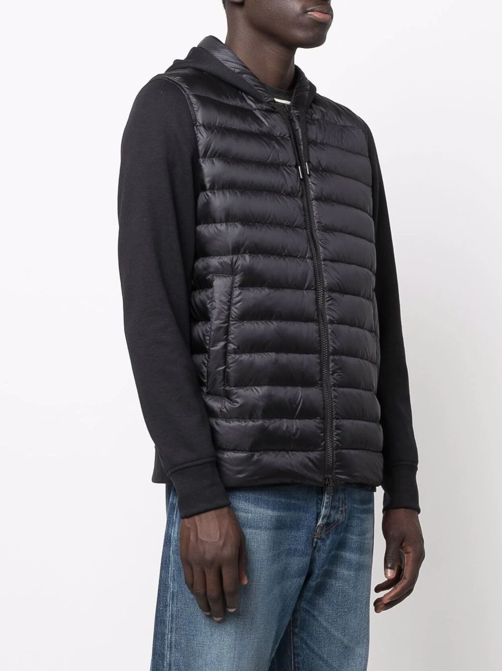 panelled down jacket - 3