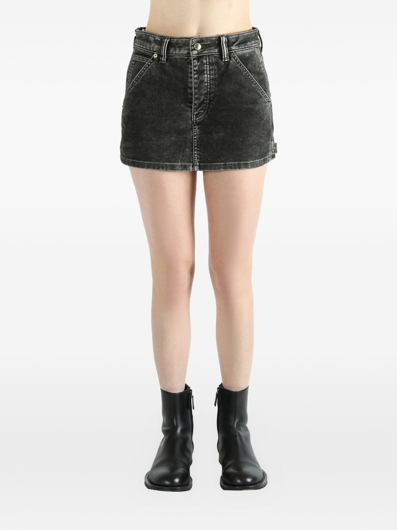 Alexander Wang logo-patch mini skort outlook