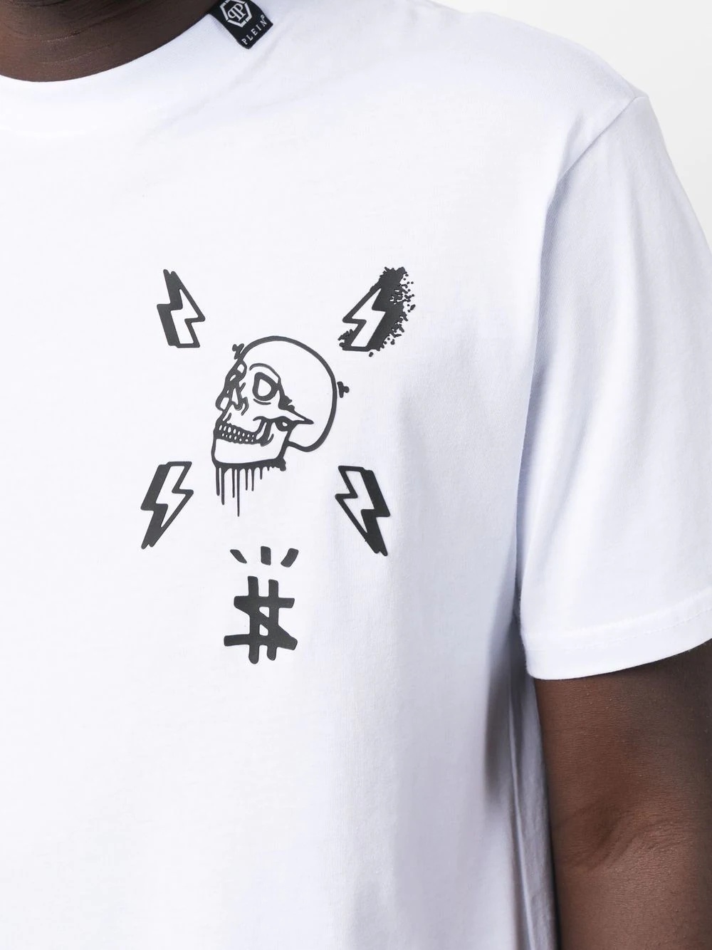 skull-print cotton T-shirt - 5