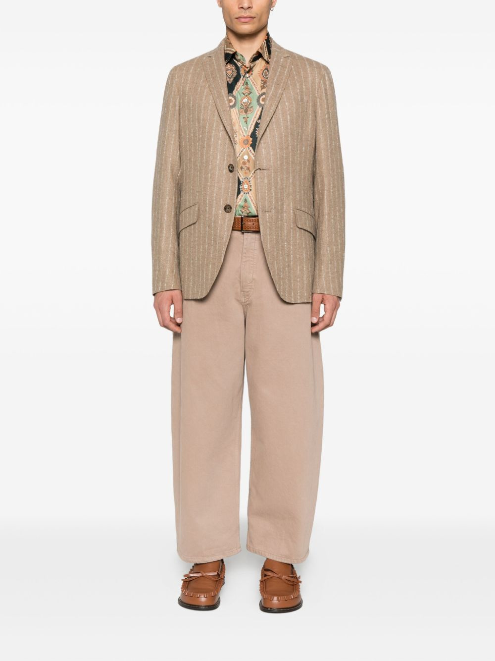 pinstripe blazer - 2