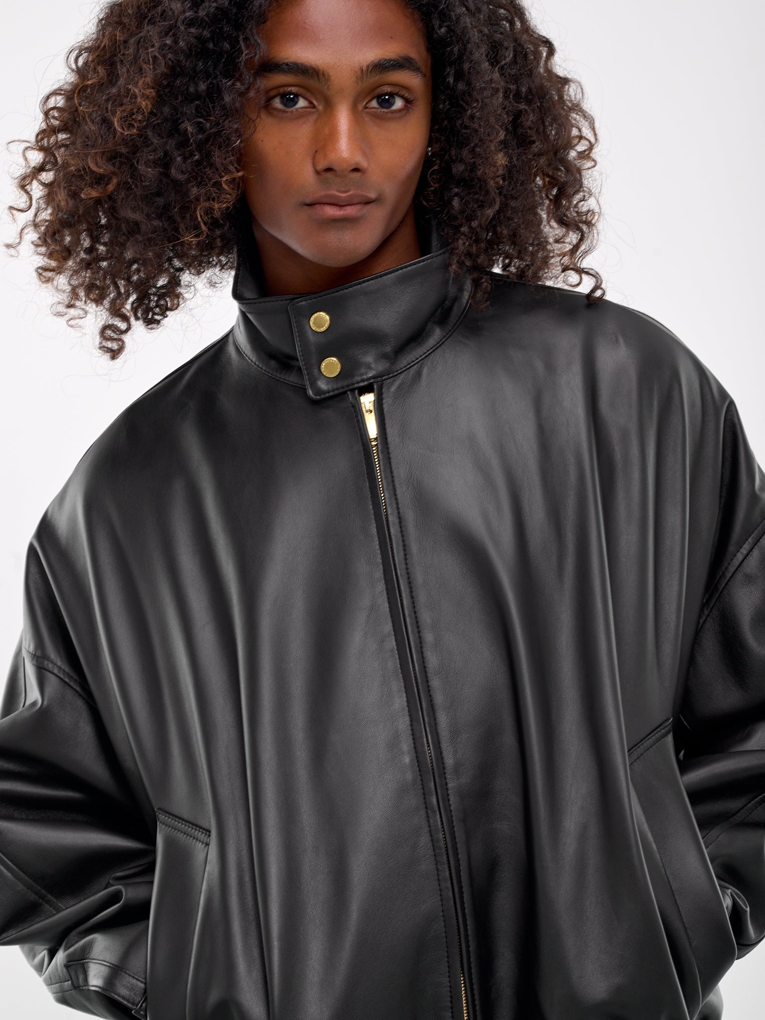 Nappa Leather Bomber Jacket - 4