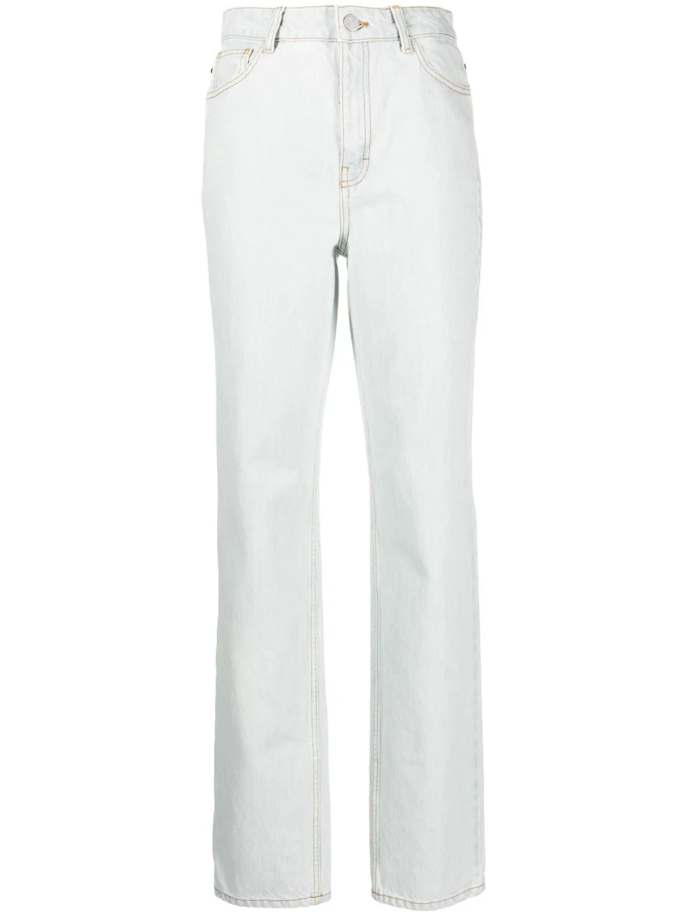 mid-rise straight-leg jeans - 1