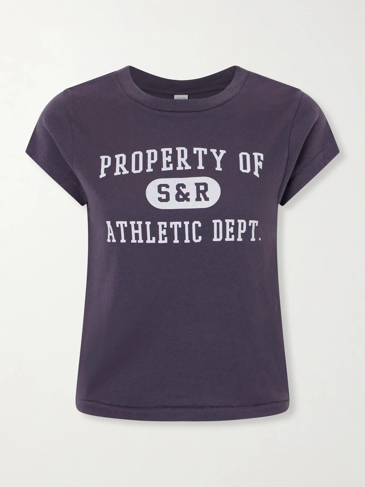 Printed Garment-dyed Cotton-jersey T-shirt - 1