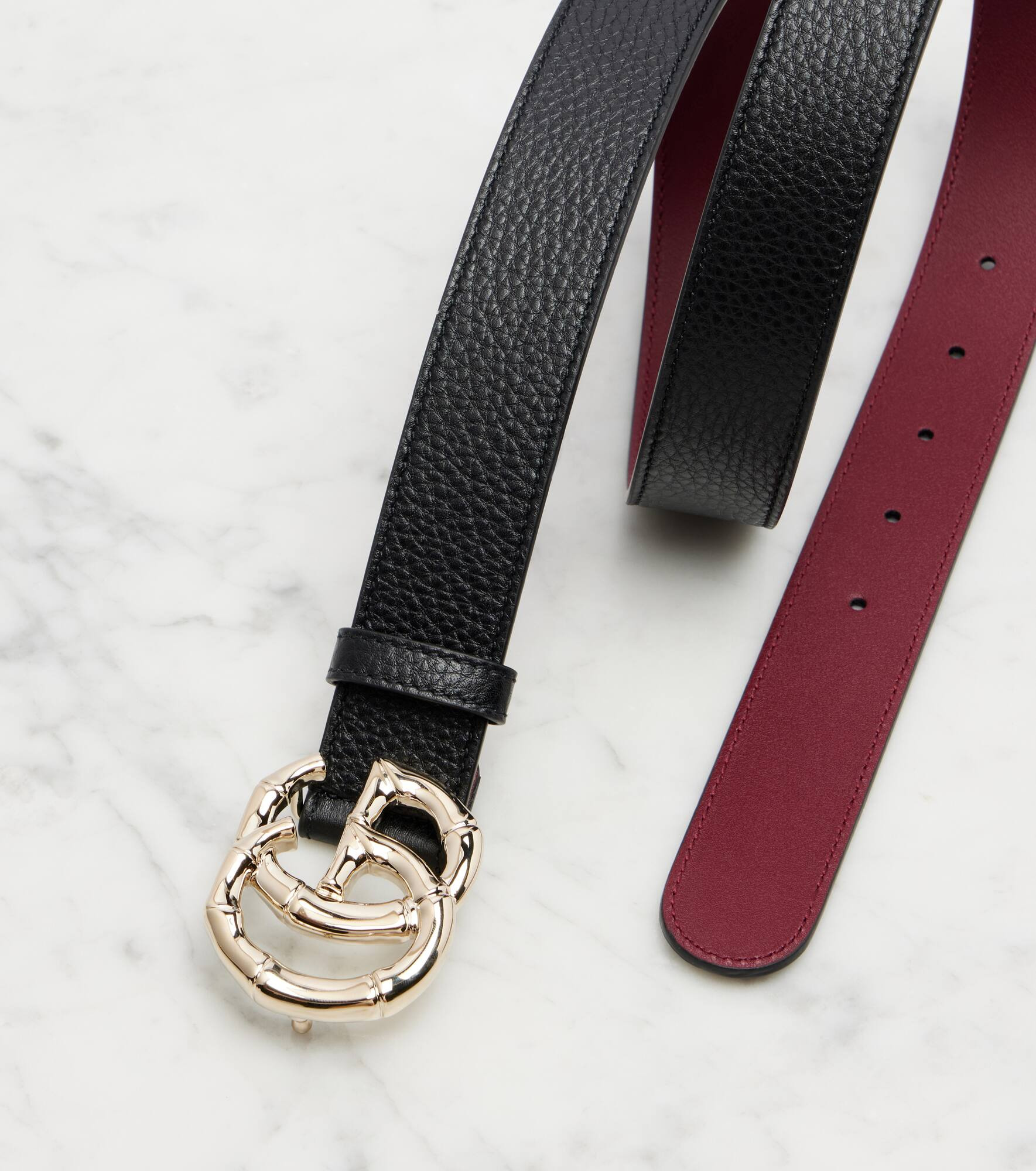 GG leather belt - 3
