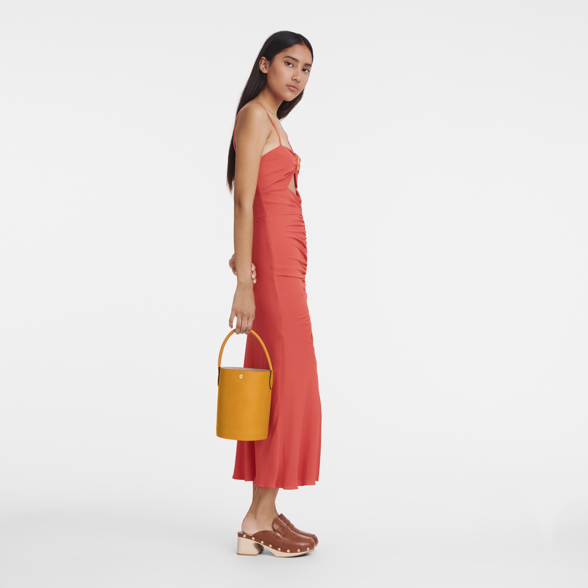 Épure S Bucket bag Apricot - Leather - 2