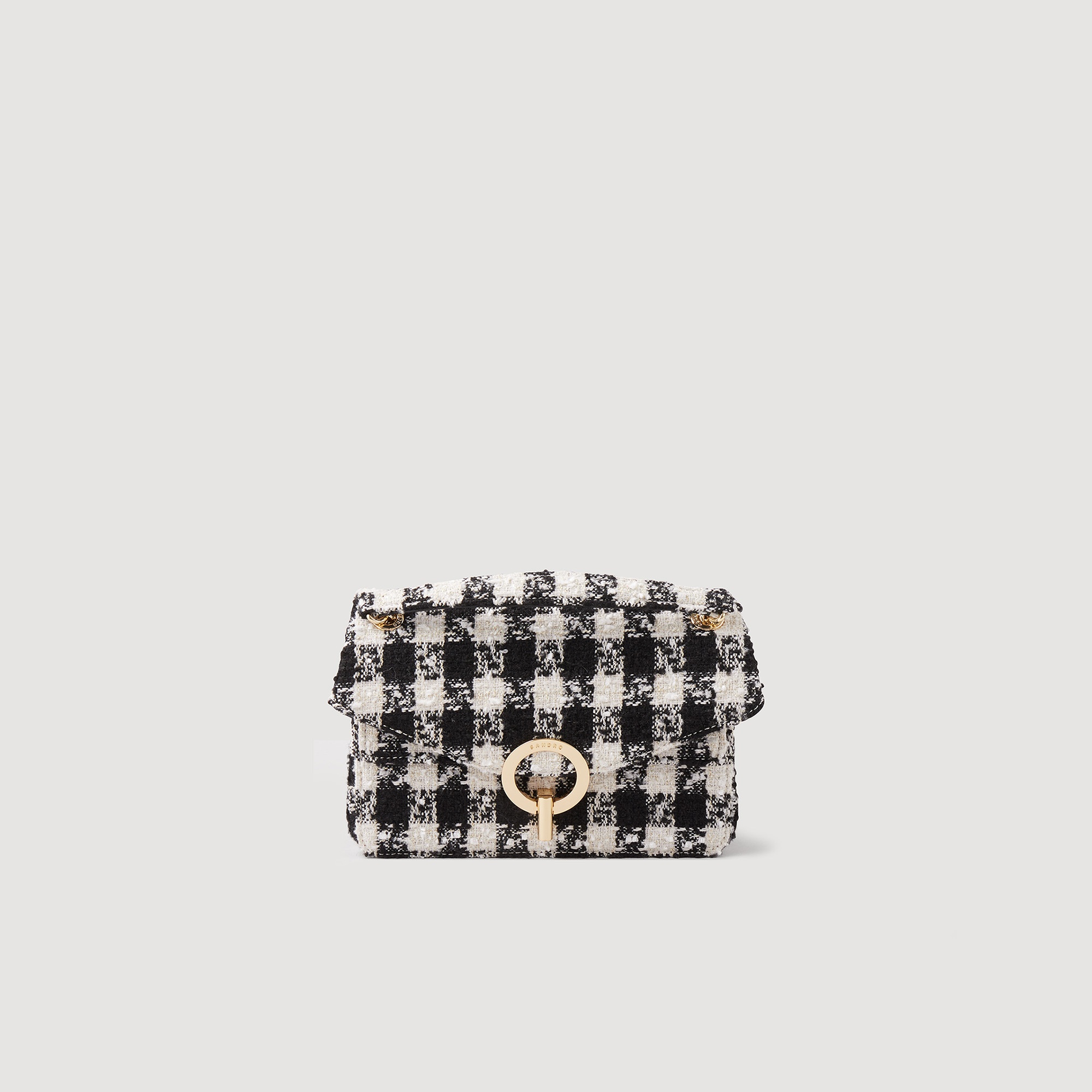 Yza bag in houndstooth tweed - 2