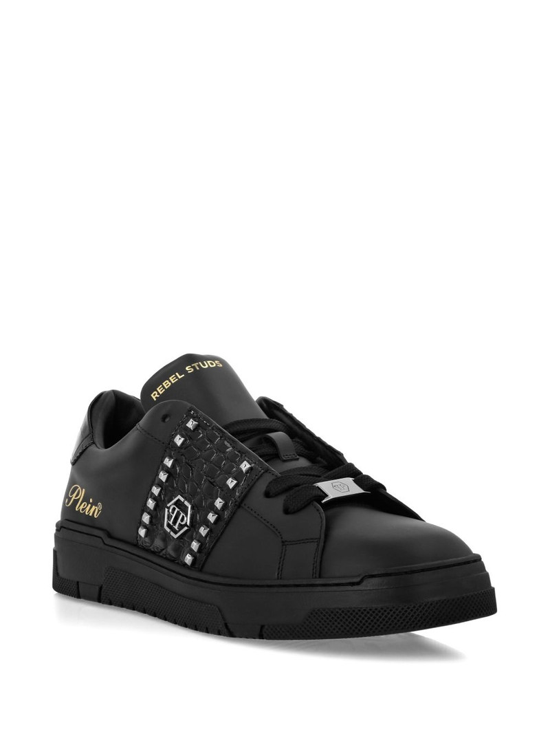 PHILIPP PLEIN stud-embellished low sneakers outlook