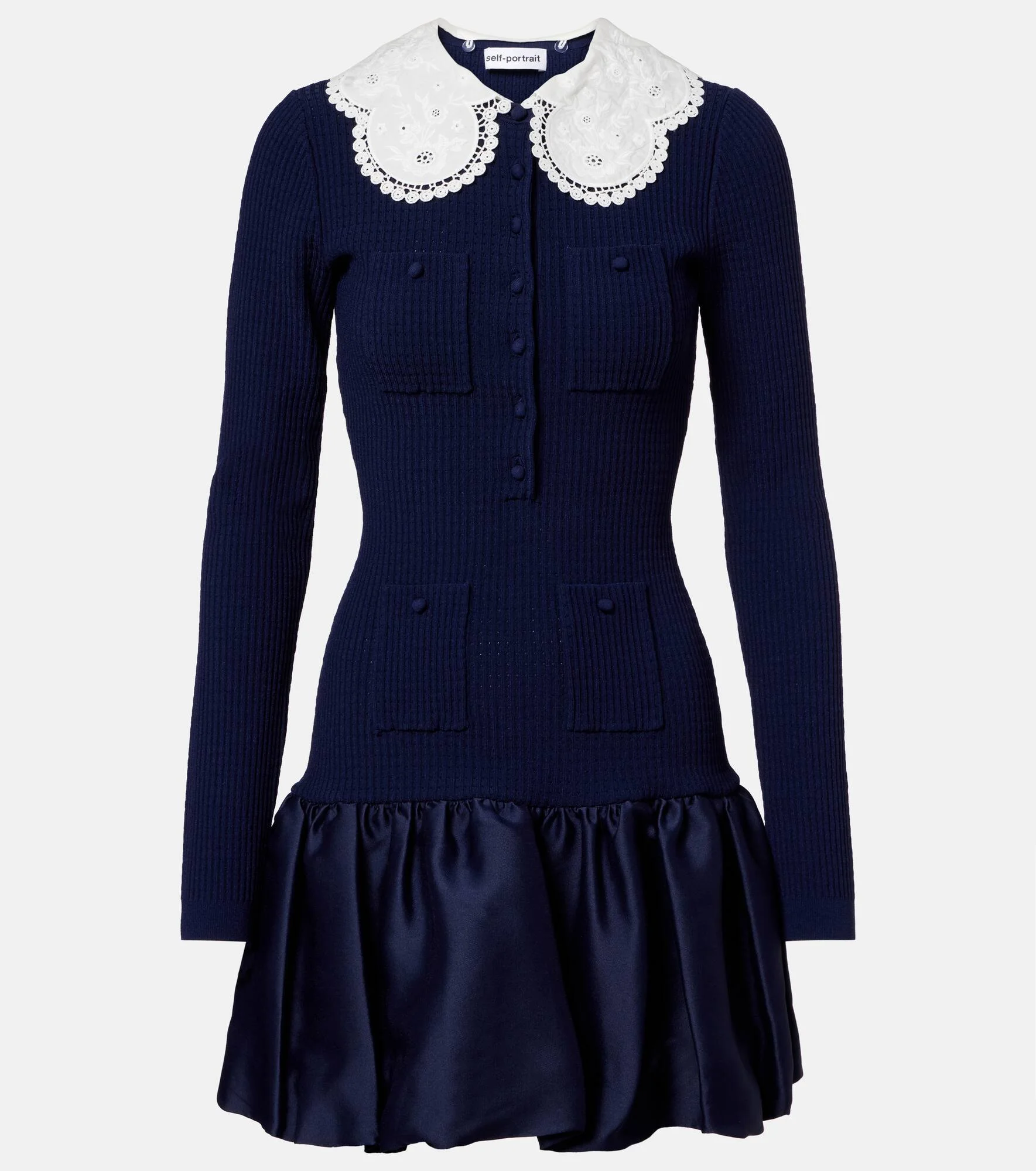 Waffle-knit minidress - 1